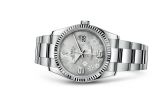 Rolex - 116234-0143  Datejust 36 Stainless Steel Fluted / Oyster / Silver Floral