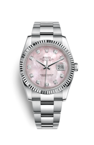 Rolex - 116234-0150  Datejust 36 Stainless Steel Fluted / Oyster / Pink MOP