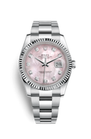 Rolex Datejust 36 Stainless Steel Fluted / Oyster / Rhodium Wave (116234-0150)