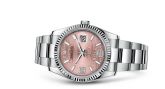 Rolex - 116234-0154  Datejust 36 Stainless Steel Fluted / Oyster / Pink Wave