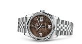 Rolex - 116234-0116  Datejust 36 Stainless Steel Fluted / Jubilee / Chocolate Floral