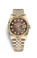 Rolex Datejust 36 Rolesor Yellow Diamond / Jubilee / Silver Computer (116238-0057)