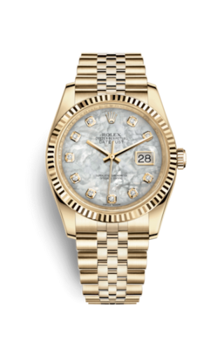 Rolex - 116238-0062  Datejust 36 Yellow Gold Fluted / Jubilee / MOP