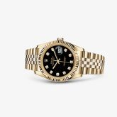 Rolex - 116238-0067  Datejust 36 Yellow Gold Fluted / Jubilee / Black Diamonds