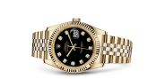 Rolex - 116238-0067  Datejust 36 Yellow Gold Fluted / Jubilee / Black Diamonds