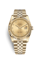 Rolex Datejust 36 Yellow Gold Fluted / Jubilee / Silver (116238-0070)