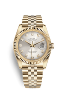 Rolex Datejust 36 Yellow Gold Fluted / Jubilee / White (116238-0075)