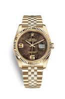 Rolex Datejust 36 Yellow Gold Fluted / Jubilee / Champagne Computer (116238-0081)