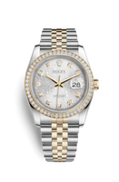 Rolex Datejust 36 Stainless Steel Diamond / Oyster / Silver (116243-0002)