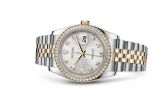 Rolex - 116243-0002  Datejust 36 Rolesor Yellow Diamond / Jubilee / Silver Computer