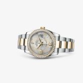 Rolex - 116243-0008  Datejust 36 Rolesor Yellow Diamond / Oyster / Silver Floral