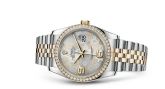 Rolex - 116243-0011  Datejust 36 Rolesor Yellow Diamond / Jubilee / Silver Floral