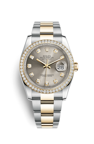 Rolex - 116243-0013  Datejust 36 Rolesor Yellow Diamond / Oyster / Steel Diamond