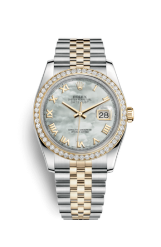 Rolex - 116243-0017  Datejust 36 Rolesor Yellow Diamond / Jubilee / MOP Roman