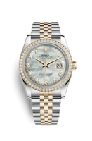 Rolex Datejust 36 Rolesor Everose Domed / Jubilee / White Roman (116243-0017)