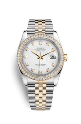 Rolex - 116243-0021  Datejust 36 Rolesor Yellow Diamond / Jubilee / White Diamond