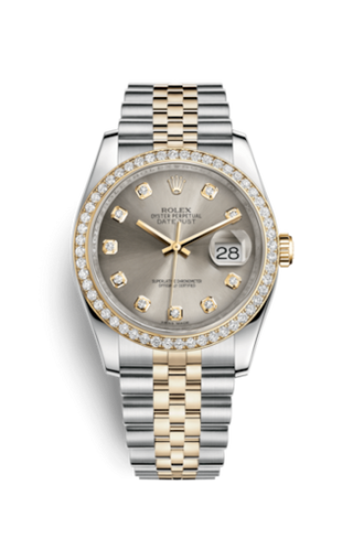 Rolex - 116243-0023  Datejust 36 Rolesor Yellow Diamond / Jubilee / Steel Diamond