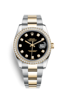 Rolex Datejust 36 Rolesor Everose Fluted / Jubilee / Chocolate Floral (116243-0025)