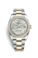 Rolex Datejust 36 Rolesor Yellow Domed / Jubilee / Black Diamond (116243-0026)