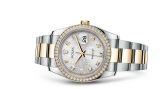 Rolex - 116243-0035  Datejust 36 Rolesor Yellow Diamond / Oyster / Silver Computer