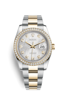 Rolex Datejust 36 Rolesor Everose Fluted / Jubilee / Black Diamonds (116243-0035)