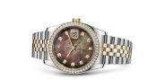 Rolex - 116243-0036  Datejust 36 Rolesor Yellow Diamond / Jubilee / Brown MOP