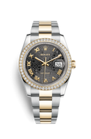 Rolex Datejust 36 Rolesor Everose Domed / Oyster / Silver Computer (116243-0050)