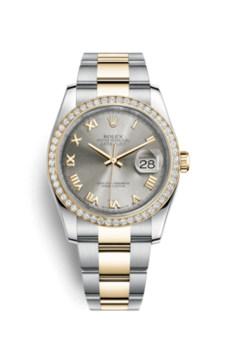 Rolex - 116243-0058  Datejust 36 Rolesor Yellow Diamond / Oyster / Steel Roman