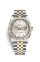 Rolex Datejust 36 Rolesor Everose Domed / Oyster / Black Diamond (116243-0061)