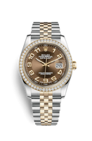 Rolex Datejust 36 Stainless Steel Diamond / Jubilee / Bronze Wave (116243-0075)