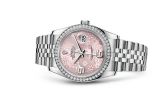 Rolex - 116244-0004  Datejust 36 Stainless Steel Diamond / Jubilee / Pink Floral