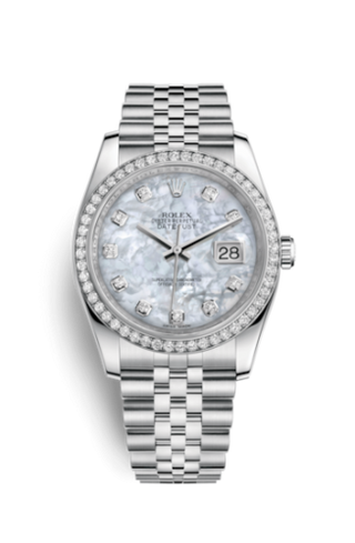 Rolex - 116244-0011  Datejust 36 Stainless Steel Diamond / Jubilee / MOP