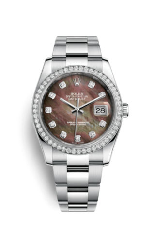 Rolex - 116244-0019  Datejust 36 Stainless Steel Diamond / Oyster / Black MOP