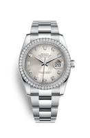 Rolex Datejust 36 Stainless Steel Diamond / Jubilee / Pink Wave (116244-0033)