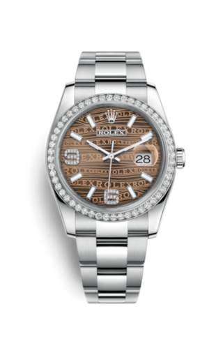 Rolex - 116244-0037  Datejust 36 Stainless Steel Diamond/ Oyster / Bronze Wave