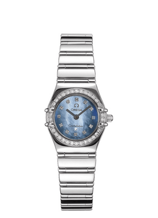 Omega - 1165.77.00  Constellation Quartz 22.5 My Choice White Gold / Diamond / Blue MOP