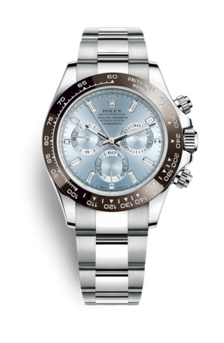 Rolex - 116506-0002  Cosmograph Daytona Platinum / Cerachrom / Ice Blue - Baguette