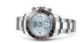 Rolex - 116506-0002  Cosmograph Daytona Platinum / Cerachrom / Ice Blue - Baguette