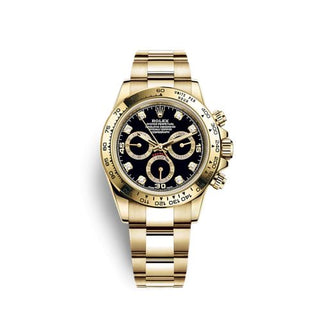 Rolex - 116508-0016  Cosmograph Daytona Yellow Gold / Black - Diamond