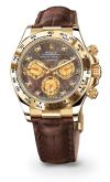 Rolex - 116518-0073  Cosmograph Daytona Yellow Gold / Black Mother of Pearl / Strap