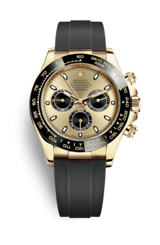 Rolex - 116518LN-0040  Cosmograph Daytona Yellow Gold / Cerachrom / Champagne / Oysterflex