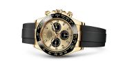 Rolex - 116518LN-0040  Cosmograph Daytona Yellow Gold / Cerachrom / Champagne / Oysterflex