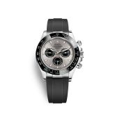 Rolex - 116519LN-0024  Cosmograph Daytona White Gold / Cerachrom / Silver / Oysterflex