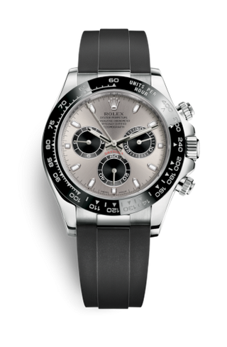 Rolex - 116519LN-0024  Cosmograph Daytona White Gold / Cerachrom / Silver / Oysterflex