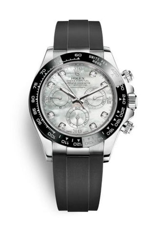 Rolex - 116519LN-0026  Cosmograph Daytona White Gold / Cerachrom / MOP Diamond / Oysterflex