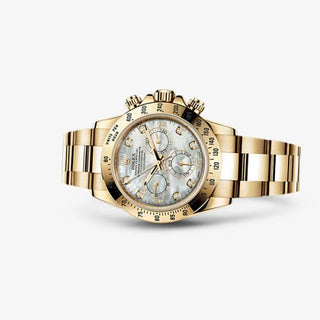 Rolex - 116528-0032  Daytona Yellow Gold Mother of Pearl Diamonds