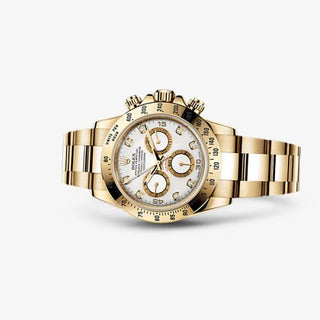 Rolex - 116528-0034  Daytona Yellow Gold White Diamond