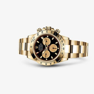 Rolex - 116528-0036  Daytona Yellow Gold Black Champagne