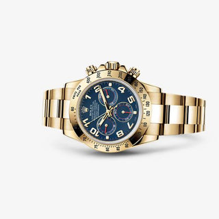 Rolex - 116528-0037  Cosmograph Daytona Yellow Gold / Blue Racing