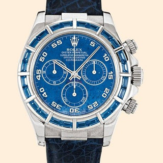 Rolex - 116589saci-0002  Daytona White Gold  Blue Sapphire Strap Sodalite